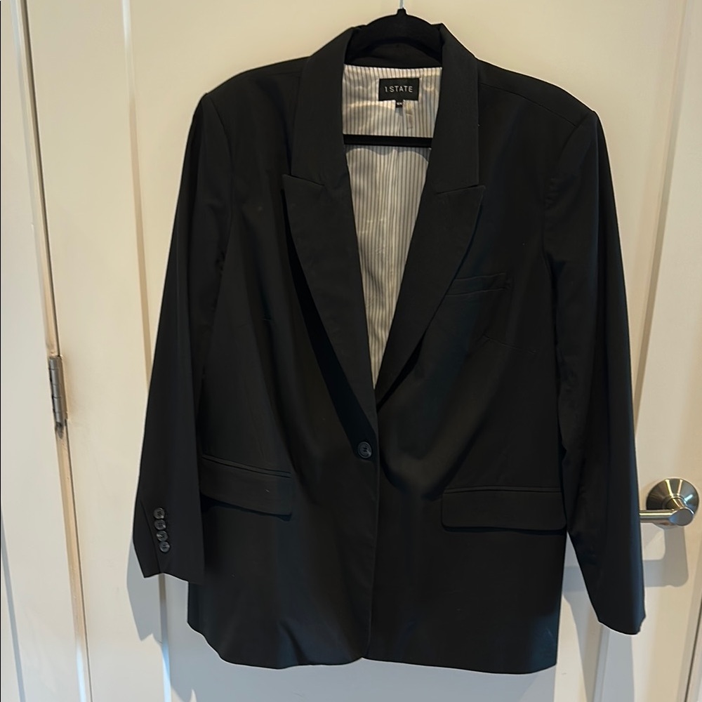 STATE Women's Classic Black Suit Jacket